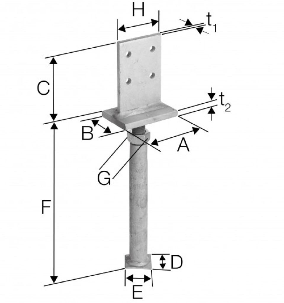 Stützenfüße Vario PVIG-B
